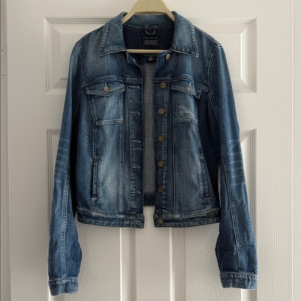 GUESS Medium Wash 1981 Denim Jacket for Women